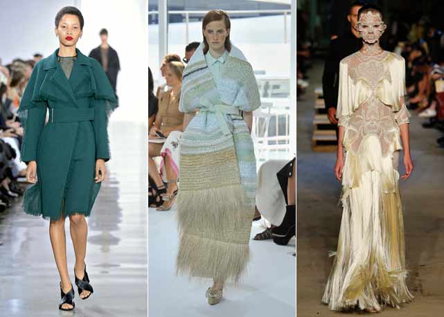 Da esquerda para à direita looks dos desfiles de Jason Wu, Delpozo e givenchy, todos verão 2016 - Fotos: Getty Images