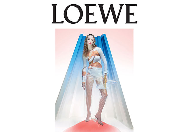 Raquel Zimmermann para Loewe em clique de Steven Meisel. Foto: divulgação