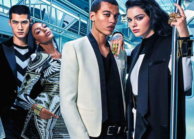 Uma parte da campanha da Balmain para a H&M - Foto: reprodução 