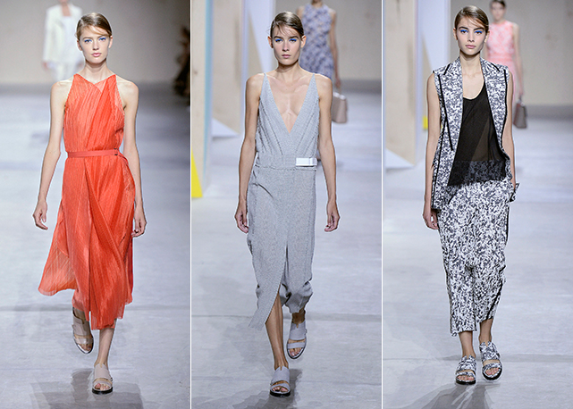 O verão 2016 da Hugo Boss apresentado nesta quarta-feira (16.09) no NYFW -  Foto: Getty Images