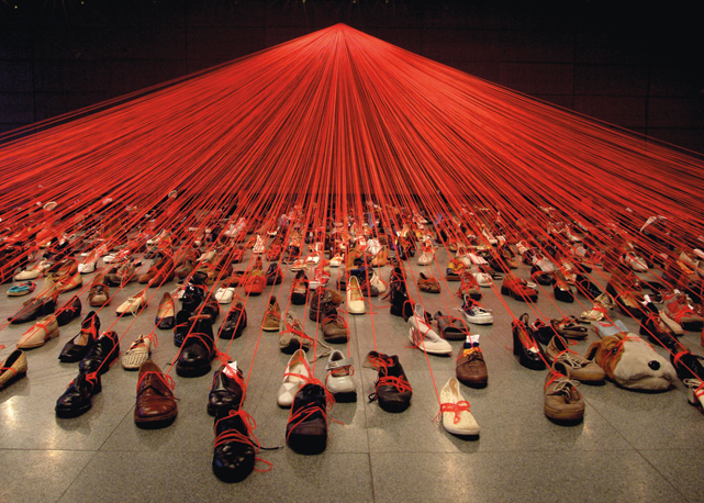 Os fios da artista Shiota - Foto: 