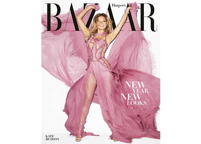 Kate Hudson na capa da Bazaar US- Foto: reprodução