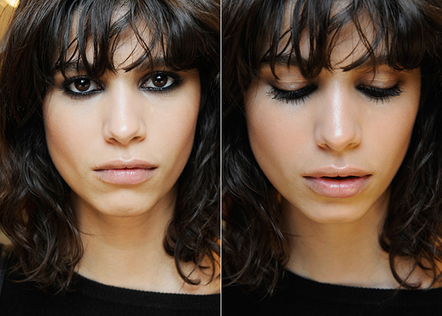 Mica Arganaraz no backstage da Versace - Foto: Getty Images
