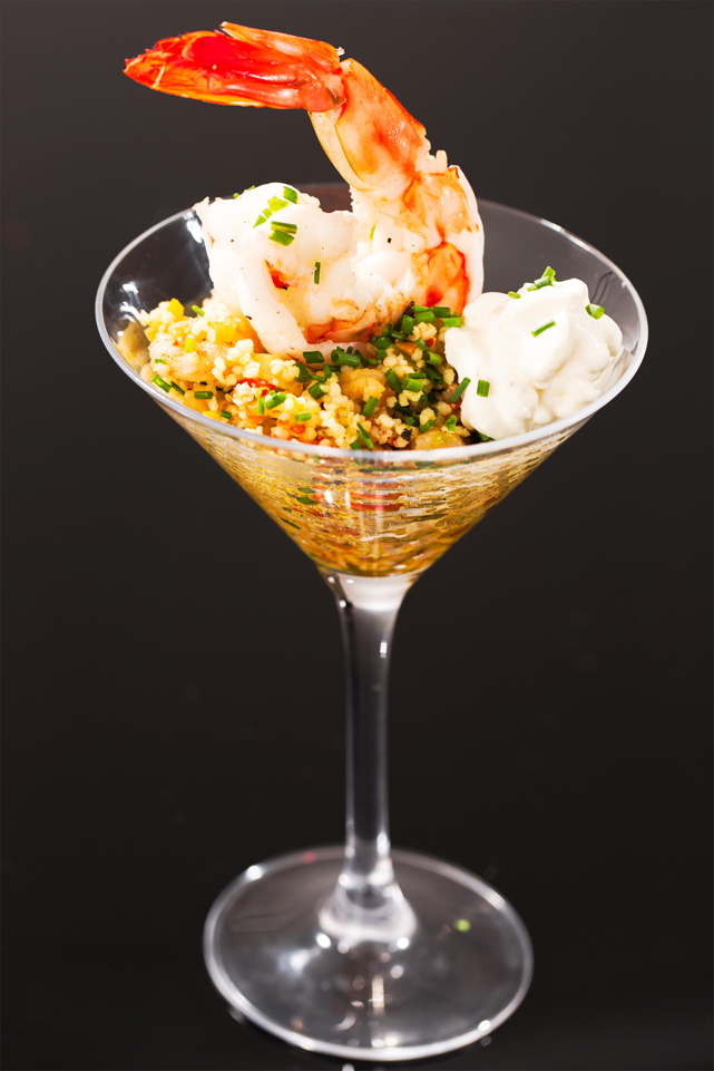 Couscous marroquino com camarões - Foto: divulgação