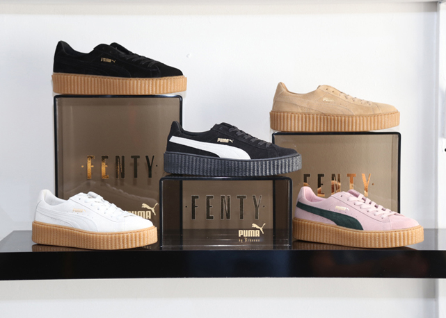 Os tenis creeper da coleção Puma by Rihanna - Foto: reprodução