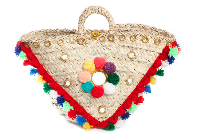 A bolsa de palha com pompons siciliana - Foto: divulgação