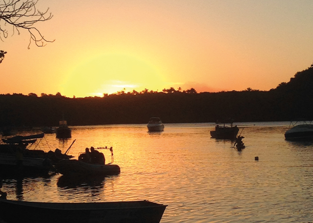O pôr-do-sol - Foto: reprodução