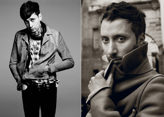Hedi Slimane (esquerda) e Anthony Vaccarello (direita) - Foto: reprodução