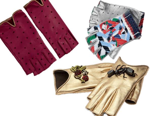 Luvas Hermès (magenta), Chanel e Gucci, R$ 3.640 - Foto: reprodução