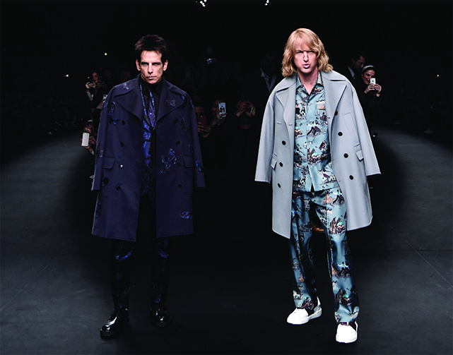 A aparição de Derek Zoolander e Hansel no desfile da Valentino