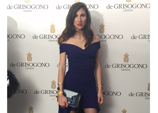 Paula na festa da De Grisogono - Foto: divulgação