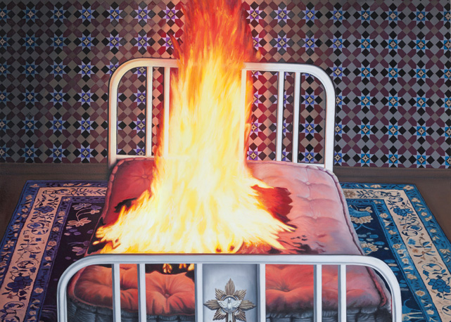 Cama (2015), óleo sobre tela de Ana Elisa Egreja