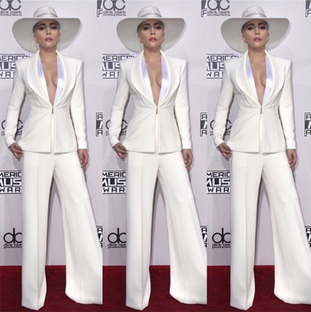 Lady Gaga de Brandon Maxwell. Foto: Reprodução/Instagram