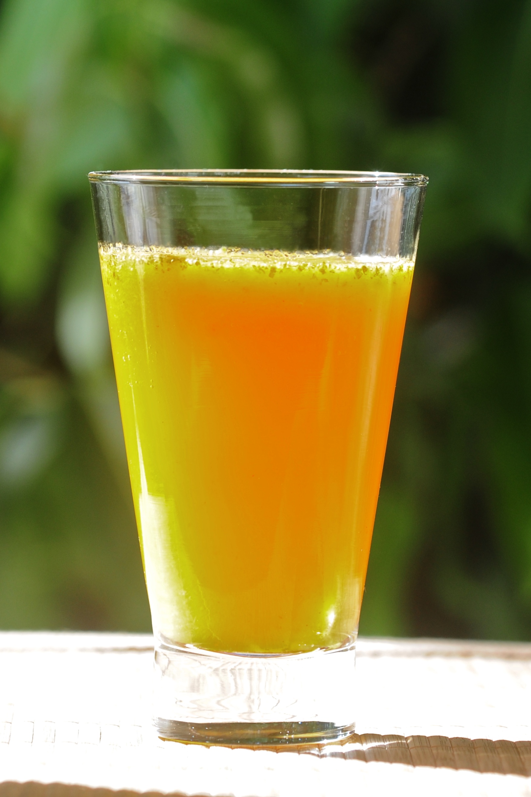 Suco de laranja cenoura e salsinha -  Foto: Wagner Dias