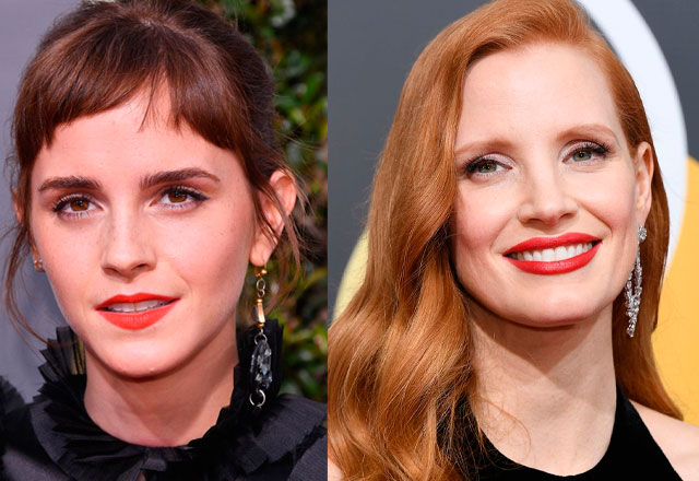 Emma Watson e Jessica Chanstain - Foto: Harper's Bazaar USA
