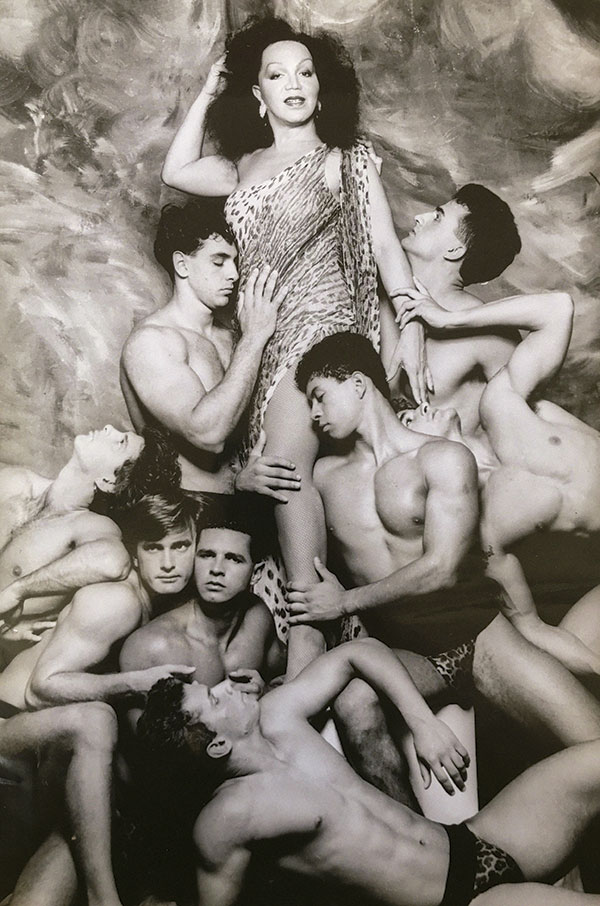 Eloína com os leopardos, em 1988