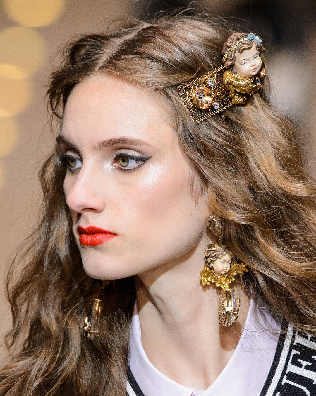Desfile Dolce & Gabbana - MFW - Foto: Instagram Sarah Berger