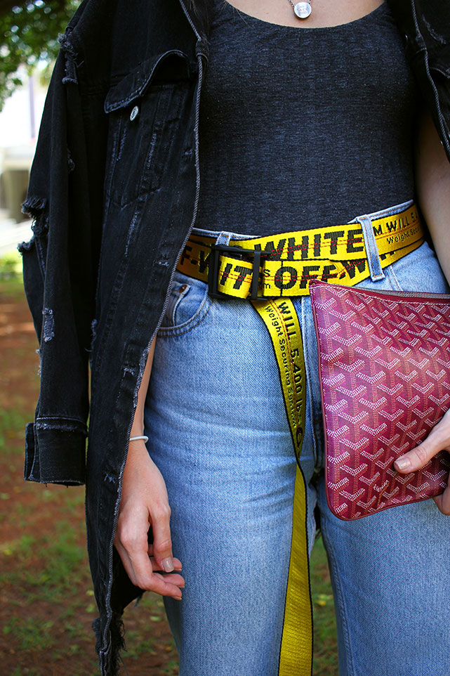 Alerta tendência: cinto da Off-White - Foto: Karla Brito