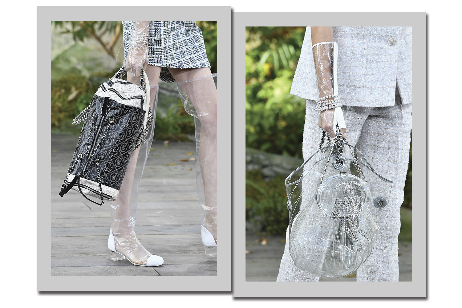 Chanel: plástico nos acessórios - Fotos: Getty Images