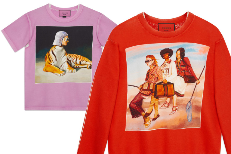 T-shirt e moletom da parceria da Gucci com Ignasi Monreal - Fotos: Divulgação