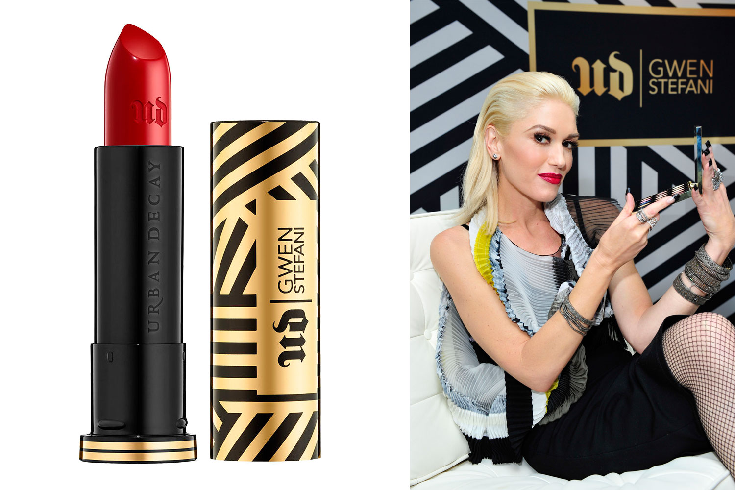Gwen Stefani e a Urban Decay - Fotos: Divulgação