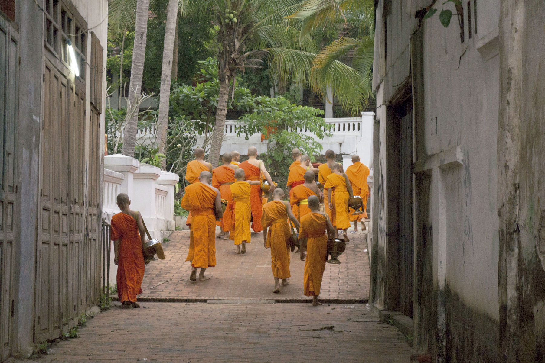 Monges no Laos - Foto: Arquivo Pessoal
