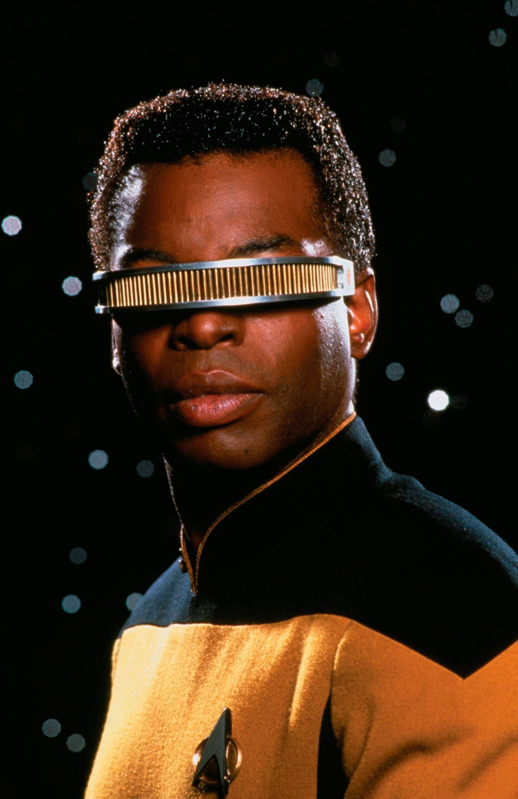 O comandante Geordi la Forge já previa a tendência em "Star Trek" - Foto: Divulgação