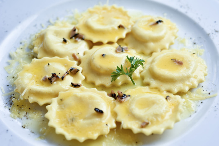 Ravióli de queijo com trufa, do Terraço Itália - Foto: Divulgação