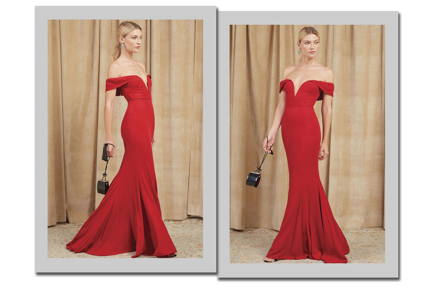 Foto da mulher de vermelho