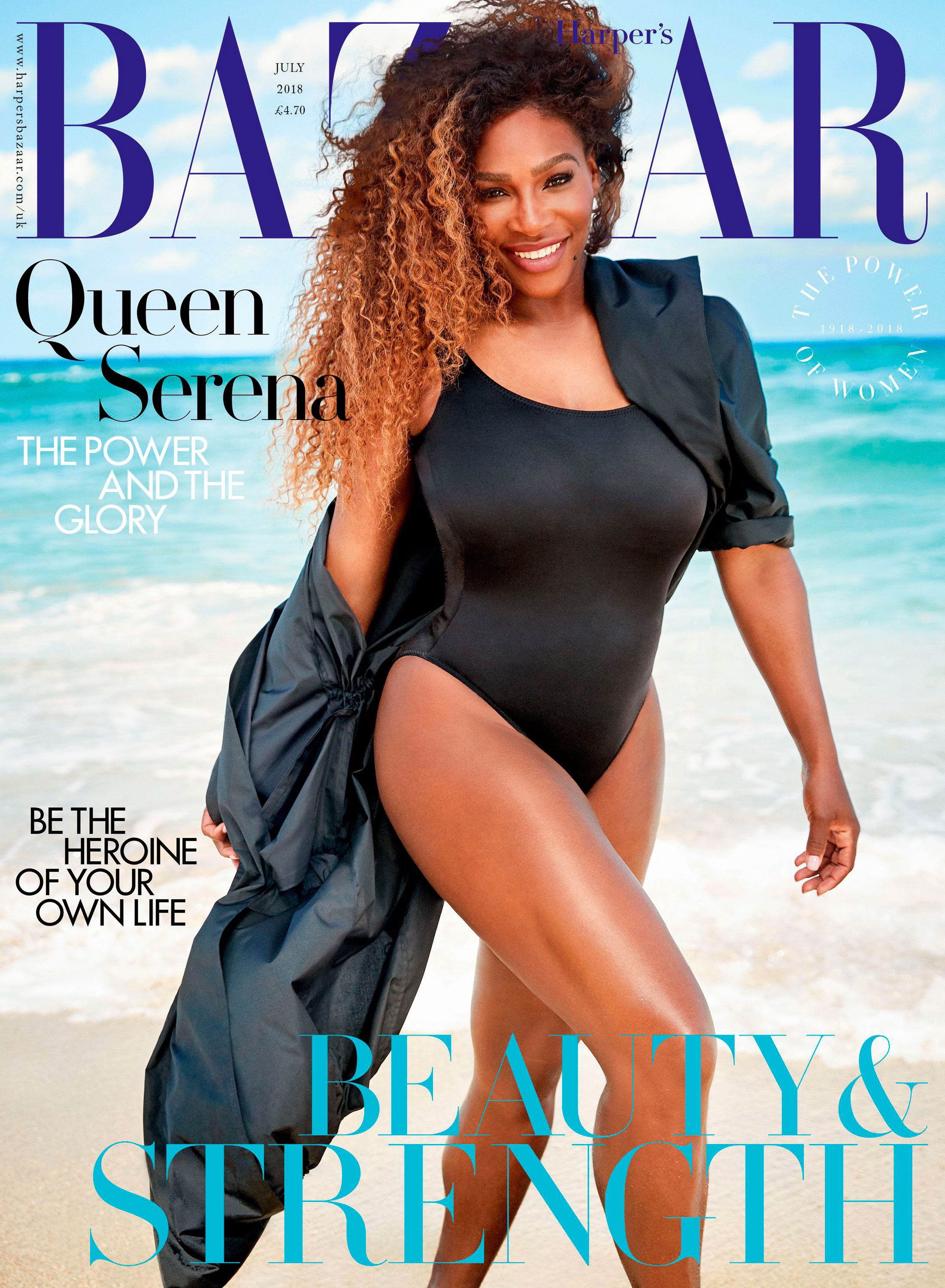 Serena Williams na capa da Harper's Bazaar UK - Foto: Divulgação