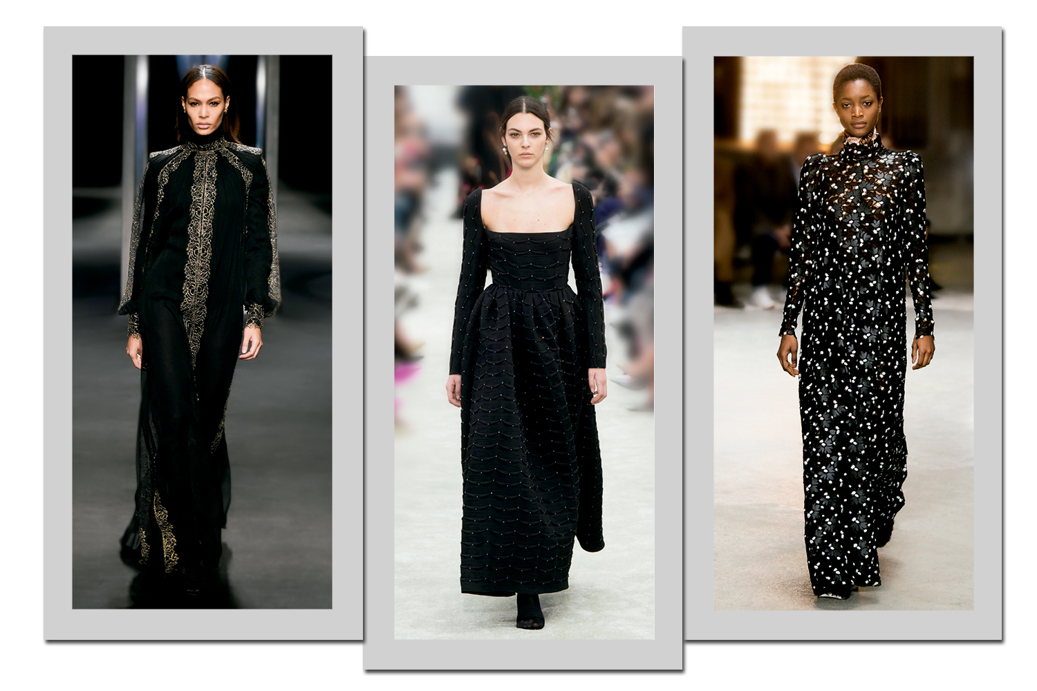 Da esquerda para a direita: Alberta Ferretti, Valentino e Giambattista Valli - Fotos: Getty Images