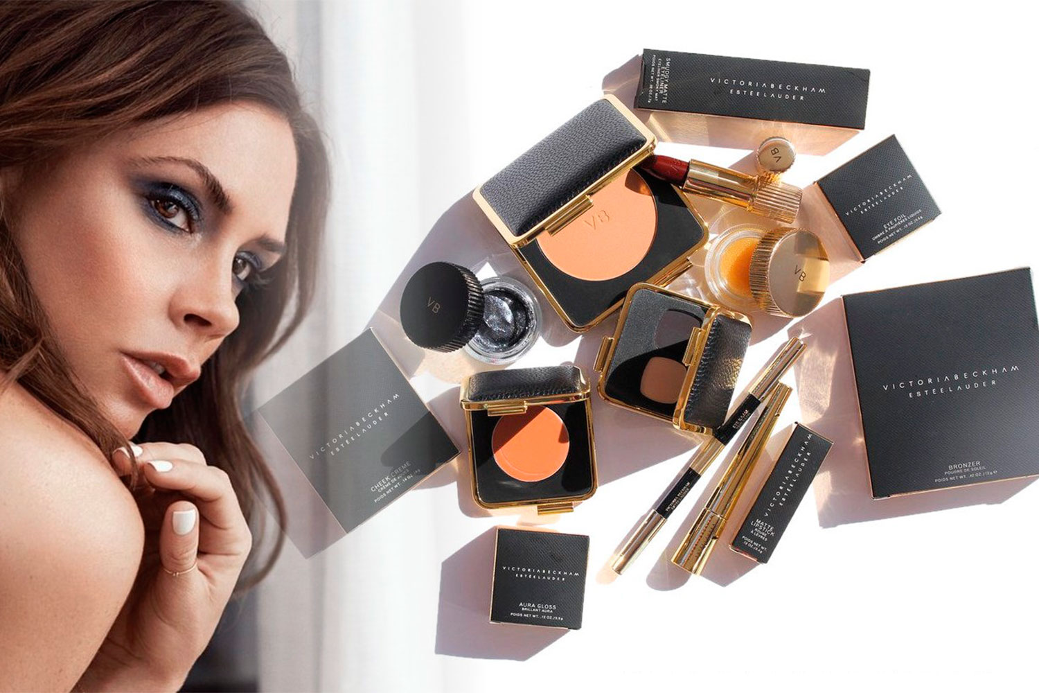 Victoria Beckham e a Esteé Lauder - Foto: Divulgação