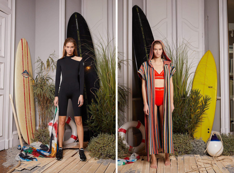 Dois modelos das peças criadas pela Vionnet e parceria com Marc Quinn - Foto: Divulgação