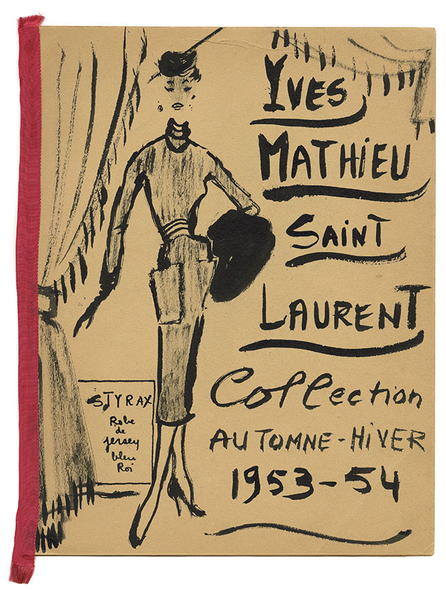 Cenário desenhado em 1951 por Yves Saint Laurent para o balé de Henri Sauguet, batizado de "Les Forains" - Foto: Divulgação