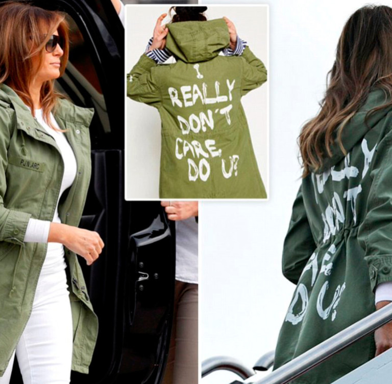 Melania Trump e a parka que causou comoção nas redes sociais - Foto: Reprodução/Instagram