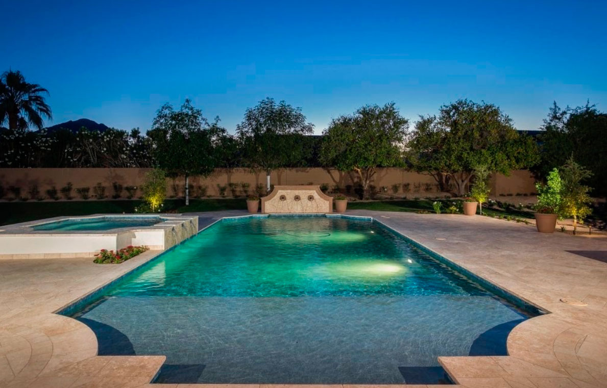A piscina: principal atração da mansão - Foto: Divulgação