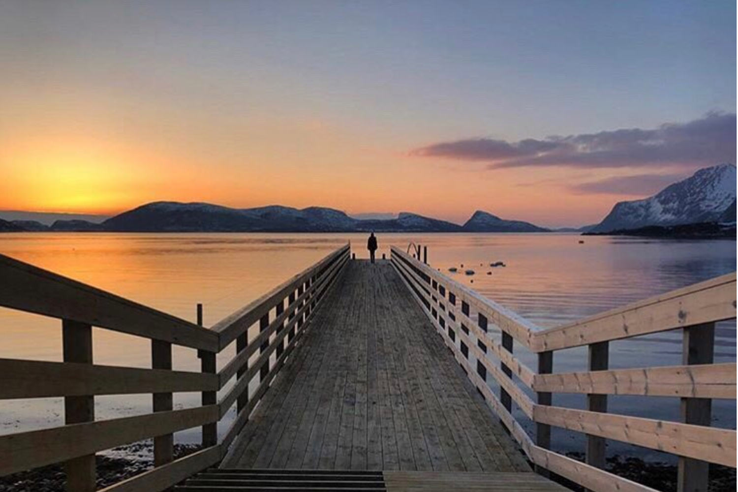 Pôr do sol em Tromso - Foto: Reprodução/Instagram