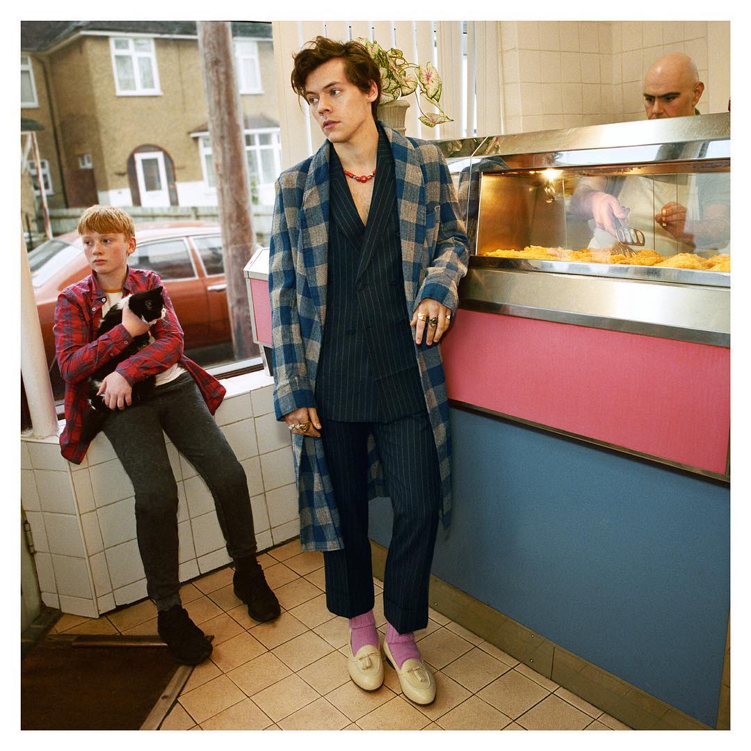 Harry Styles na Gucci - Foto: Divulgação