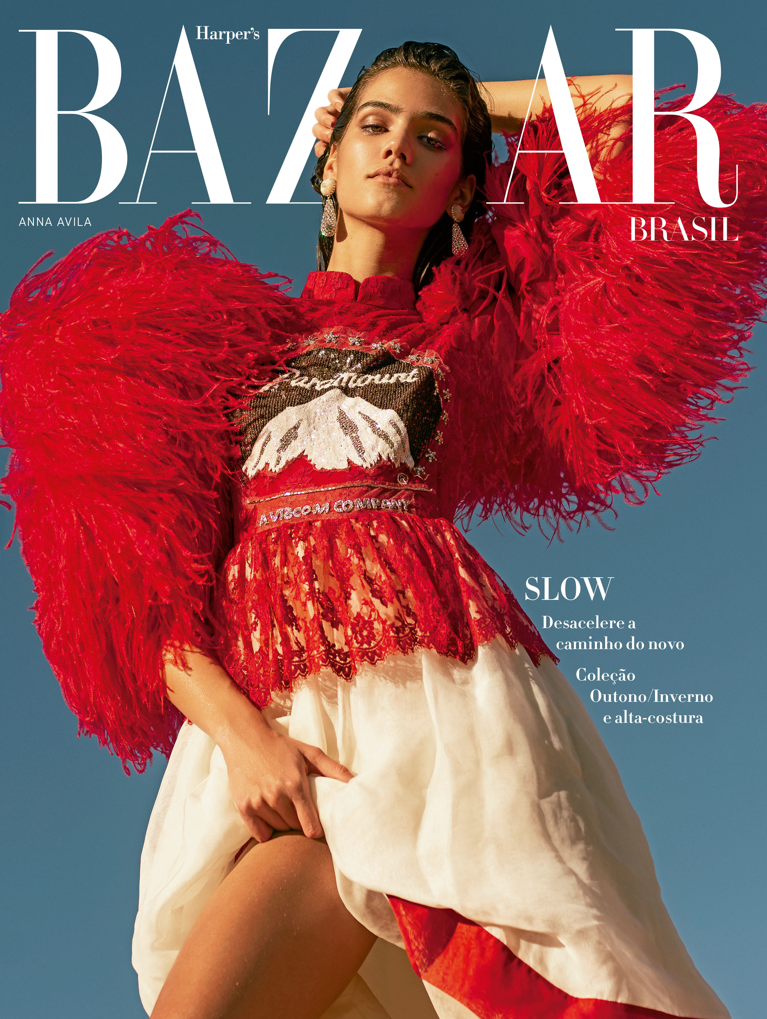 Anna Avila veste Gucci - Foto: Ace Amir, com edição de moda de Filipa Bleck, styling de Brendon Alexander e beleza de Kristen Pulice