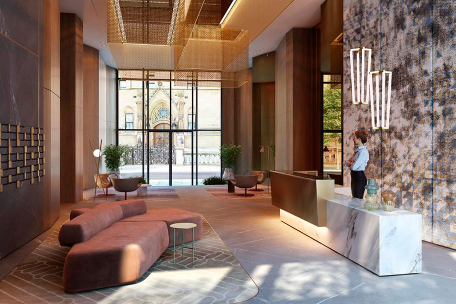 Entrada do Lincoln Square, em Londres - Foto: Divulgação