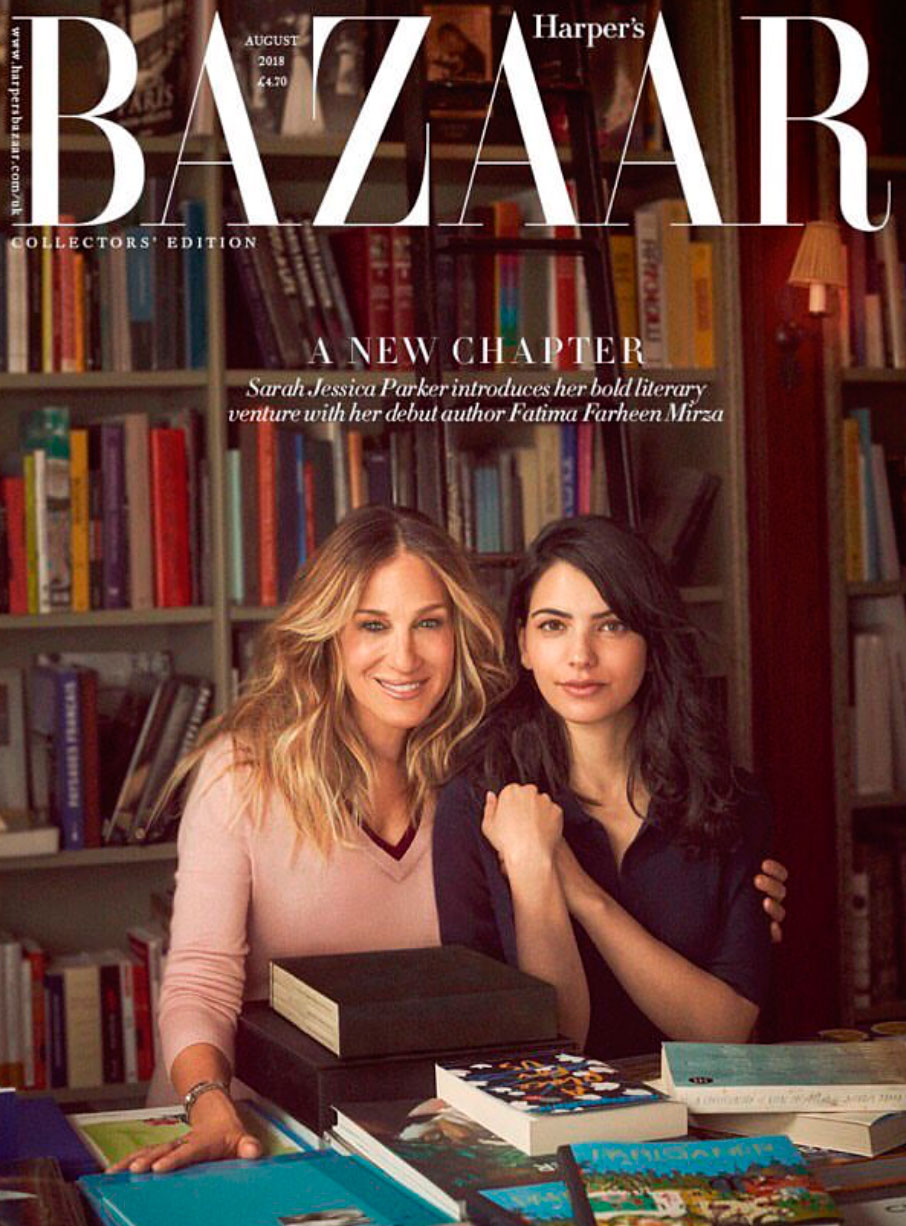 Sarah Jessica Parker com Fatima Farheen Mirza na edição de agosto da Harper's Bazaar britânica - Foto: Divulgação