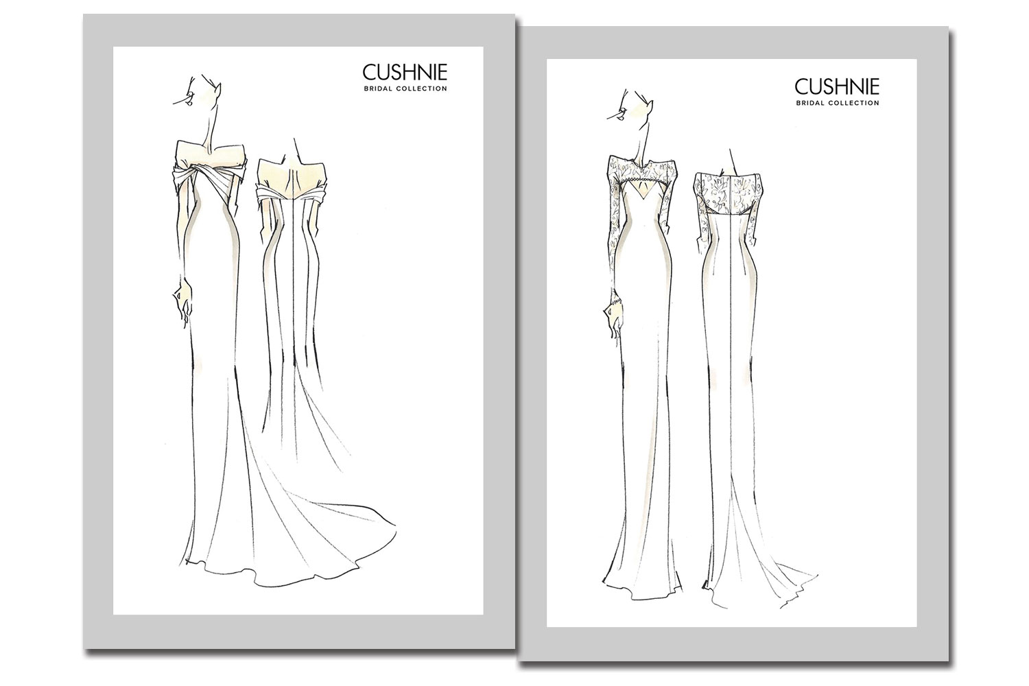 Croquis da Cushnie Bridal - Foto: Divulgação