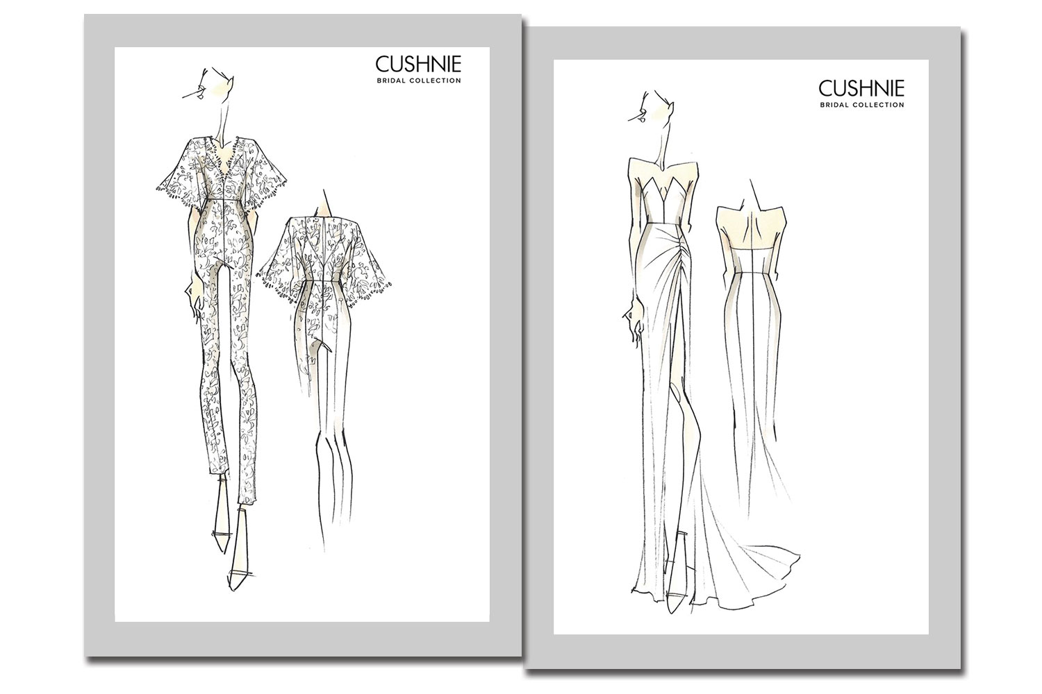 Croquis da Cushnie Bridal - Foto: Divulgação