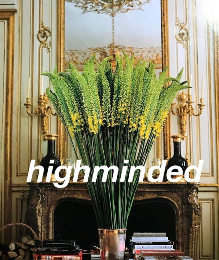 Teaser da loja "highminded" - Foto: Reprodução/Instagram/@highmindedhighminded