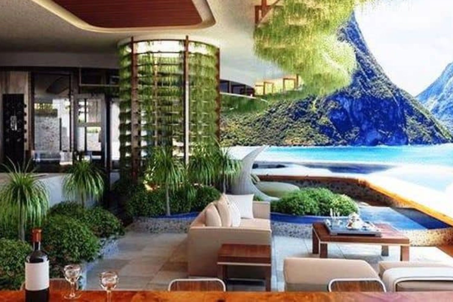 Projeto no resort Jade Sea, na ilha de Santa Lúcia. Foto: Divulgação