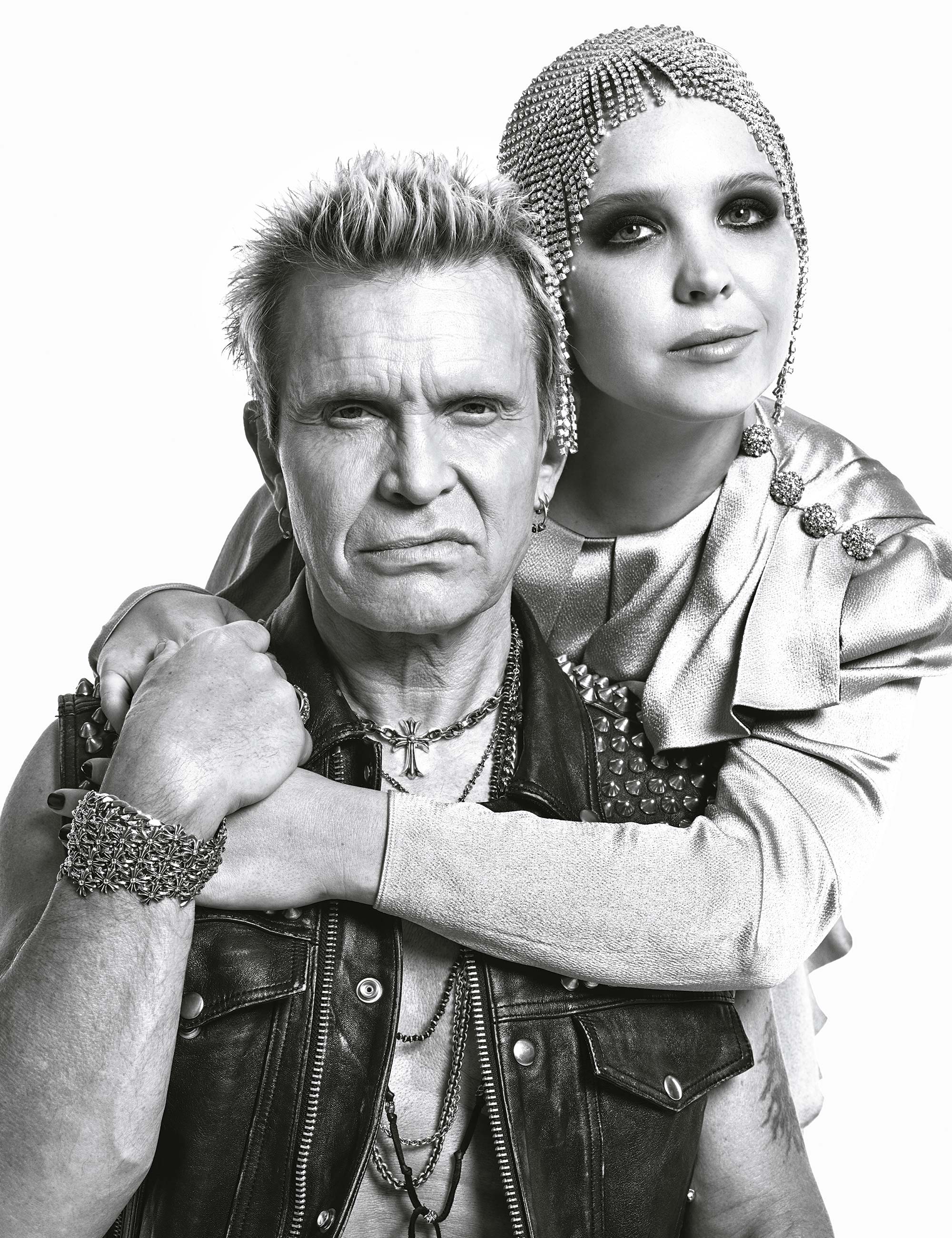 Billy Idol e Bonnie - Foto: Mario Sorrenti, com direção criativa de Dennis Freedman