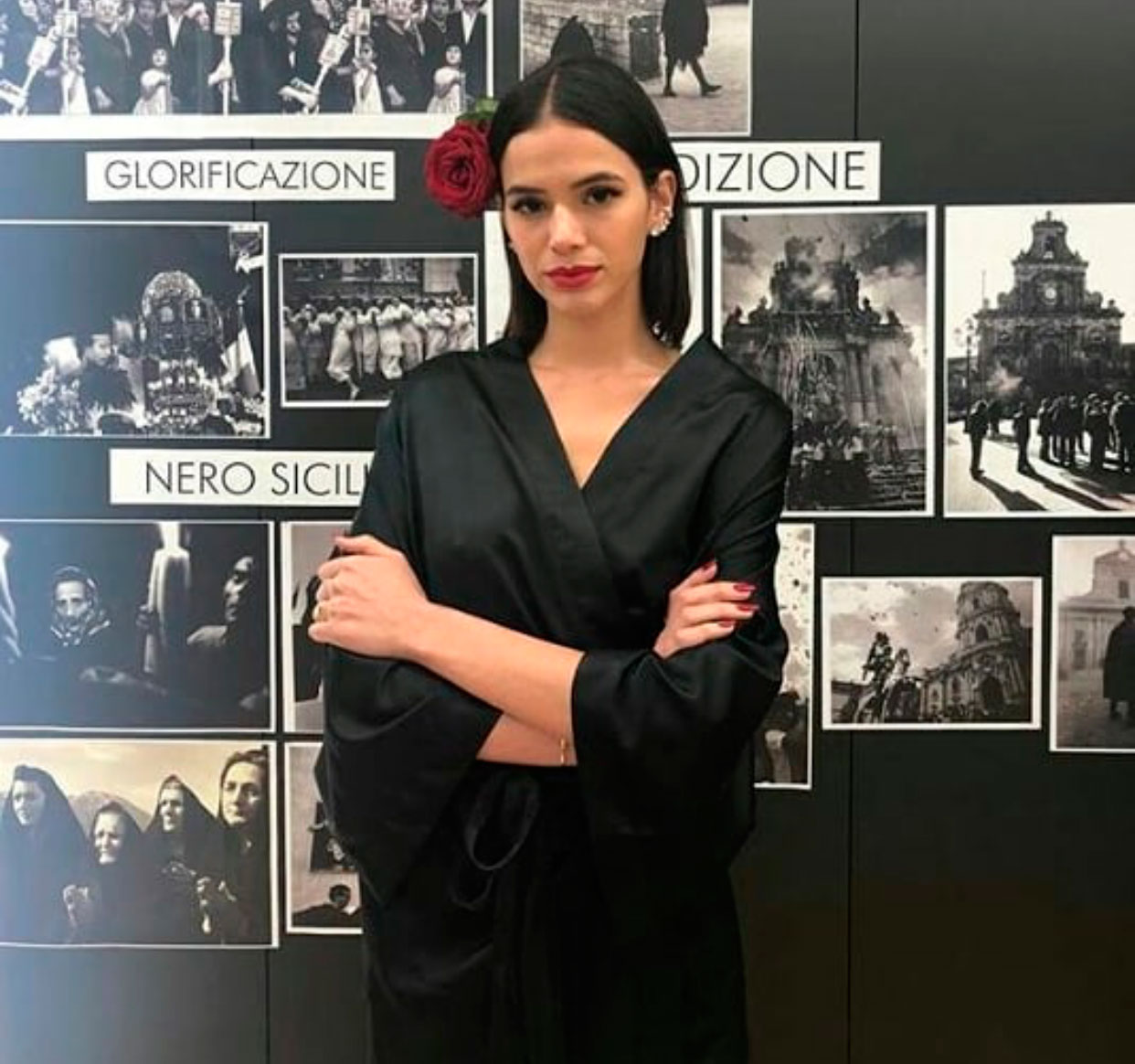 Bruna Marquezine no backstage da Dolce & Gabbana - Foto: Reprodução/Instagram/@brubsmusa