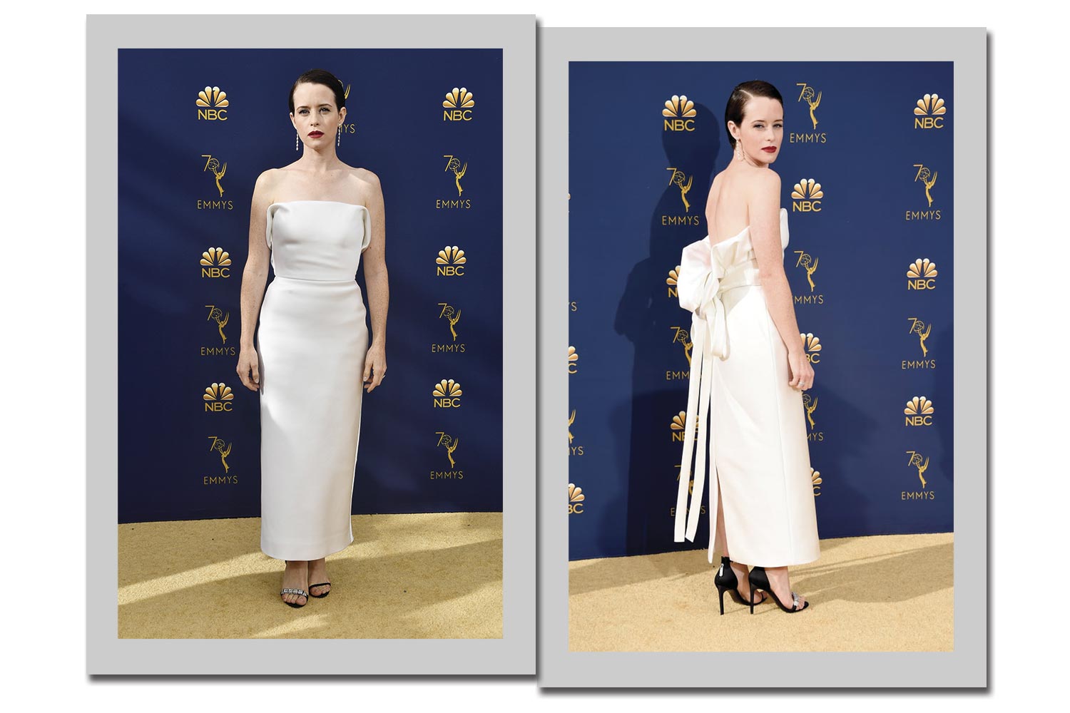 Claire Foy veste Calvin Klein - Foto: Getty Images