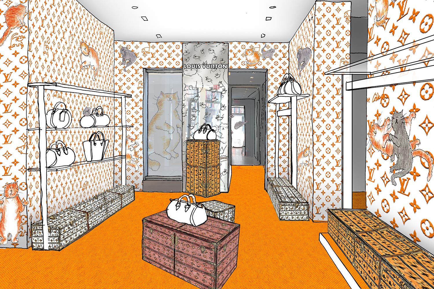 Louis Vuitton + Grace Coddington - Foto: Divulgação