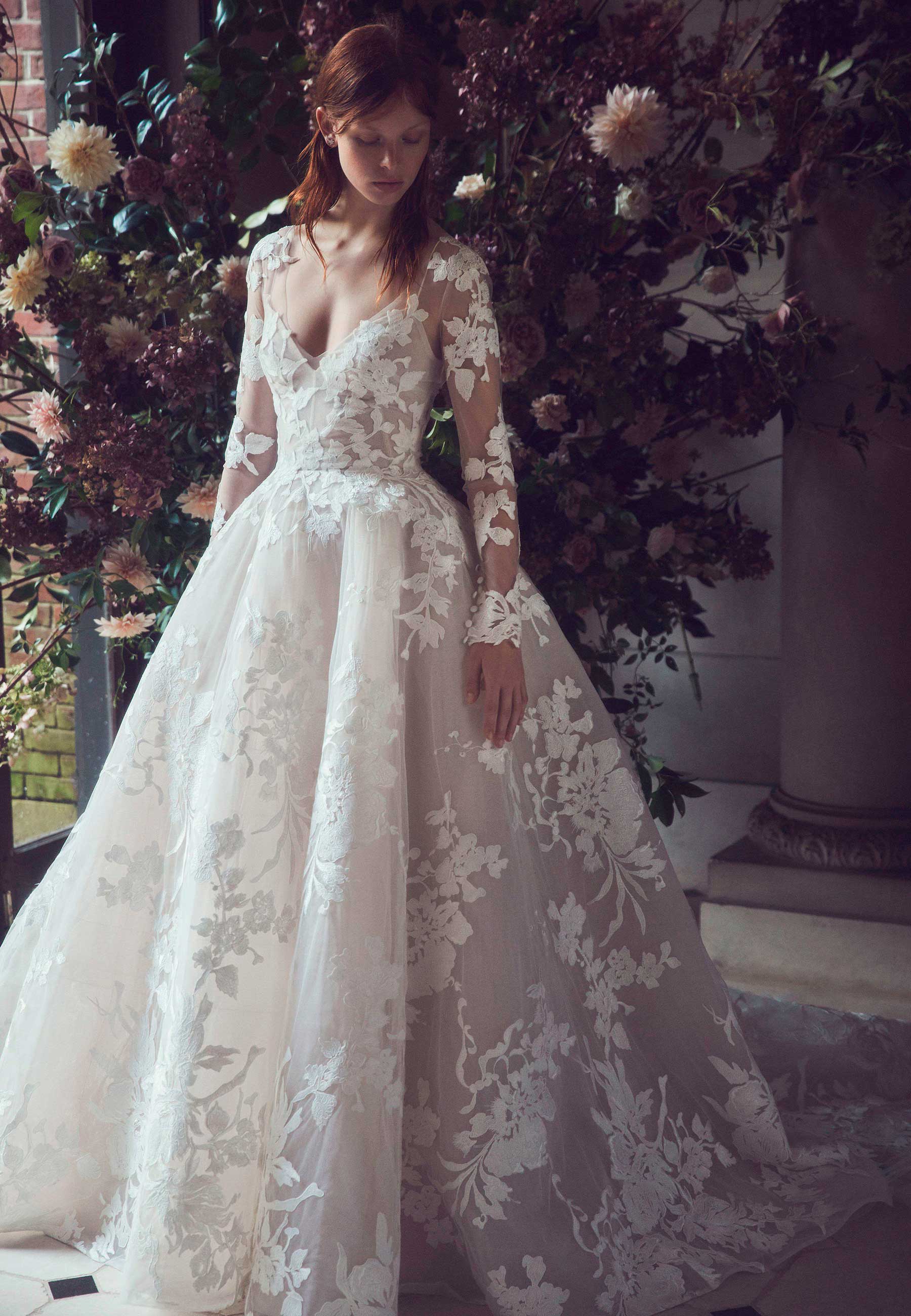 Monique Lhuilier, inverno 2019 - Foto: Divulgação